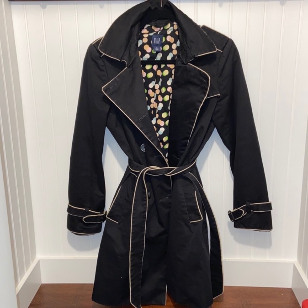 GAP Women’s Black Trench Coat